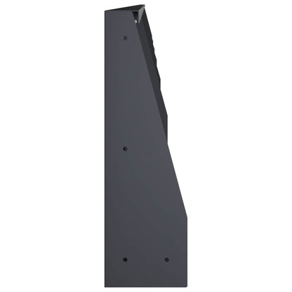 vidaXL Retaining Wall 6 pcs 100 x 12 x 40 cm Steel Anthracite 5