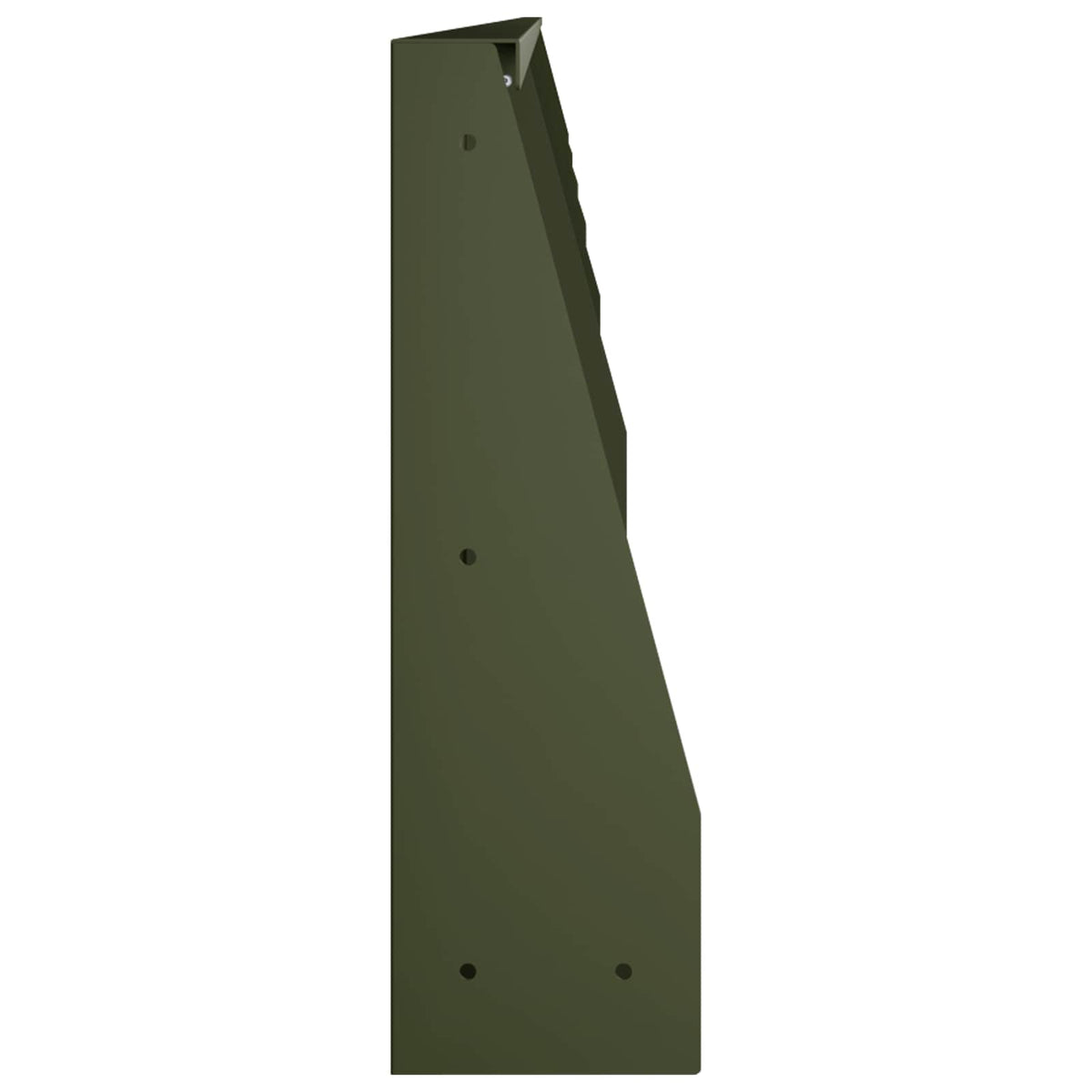 vidaXL Retaining Wall 6 pcs 100 x 12 x 40 cm Steel Olive Green 5