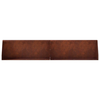 vidaXL Retaining Wall 6 pcs 100 x 12 x 40 cm Weathering Steel Rusty 5
