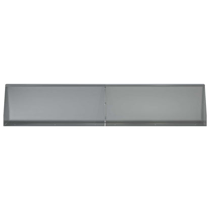 vidaXL Retaining Wall 6 pcs 100 x 12 x 50 cm Galvanised Steel Silver 4