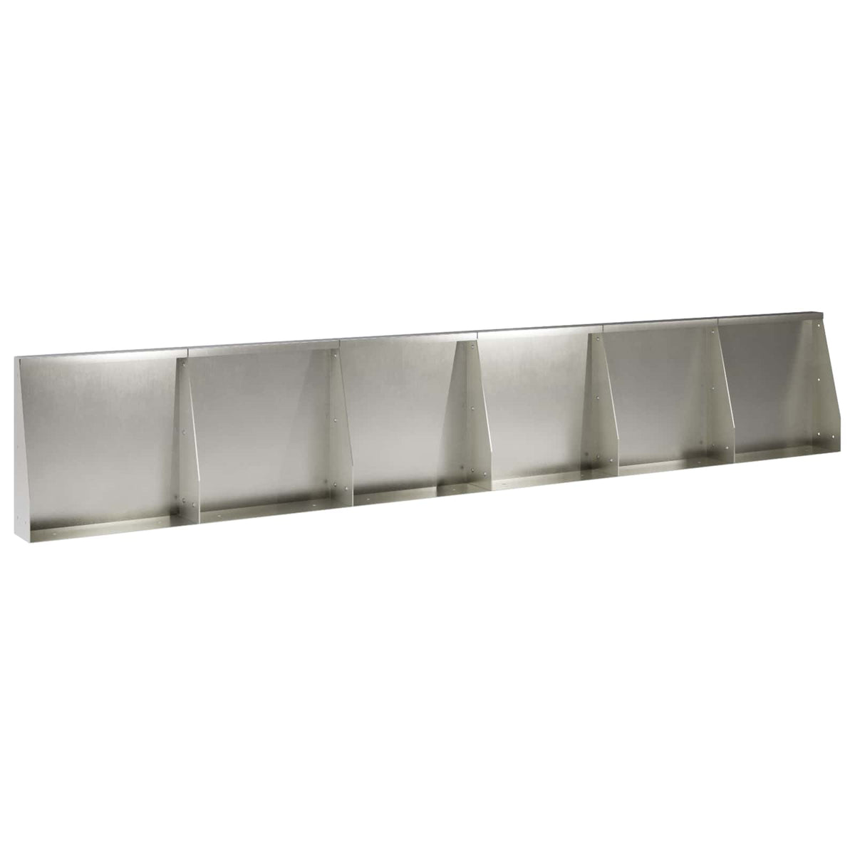 vidaXL Retaining Wall 6 pcs 40 x 12 x 30 cm Stainless Steel Silver 2