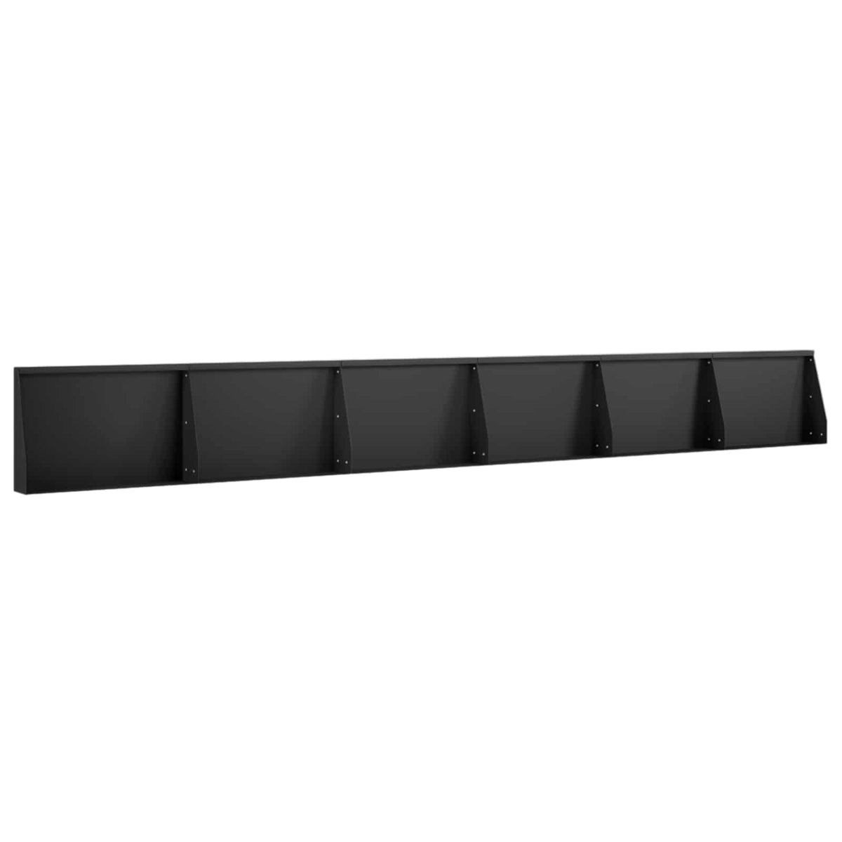 Retaining Wall 60 x 12 x 50 cm Steel Height 50 cm 6 Width 60 cm Black