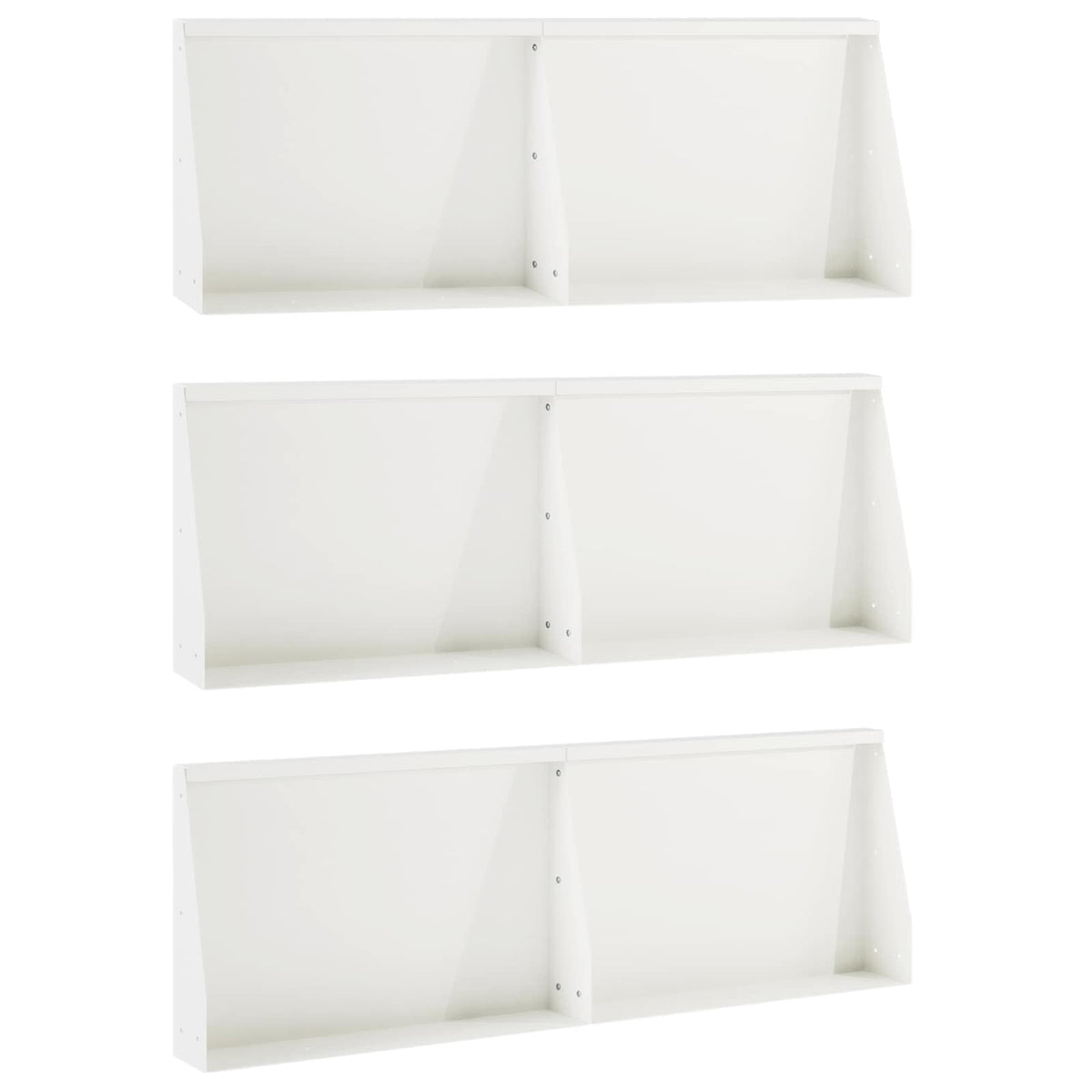 Retaining Wall 60 x 12 x 50 cm Steel Height 50 cm 6 Width 60 cm White