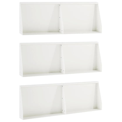 Retaining Wall 60 x 12 x 50 cm Steel Height 50 cm 6 Width 60 cm White