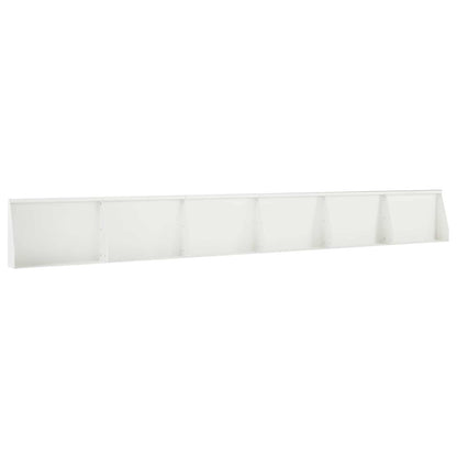 Retaining Wall 60 x 12 x 50 cm Steel Height 50 cm 6 Width 60 cm White