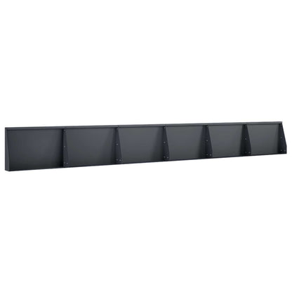 Retaining Wall 60 x 12 x 50 cm Steel Height 50 cm 6 Width 60 cm Anthracite