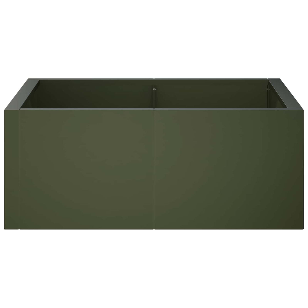 Retaining Wall 4 pcs 100 x 100 x 40 cm Steel Olive green