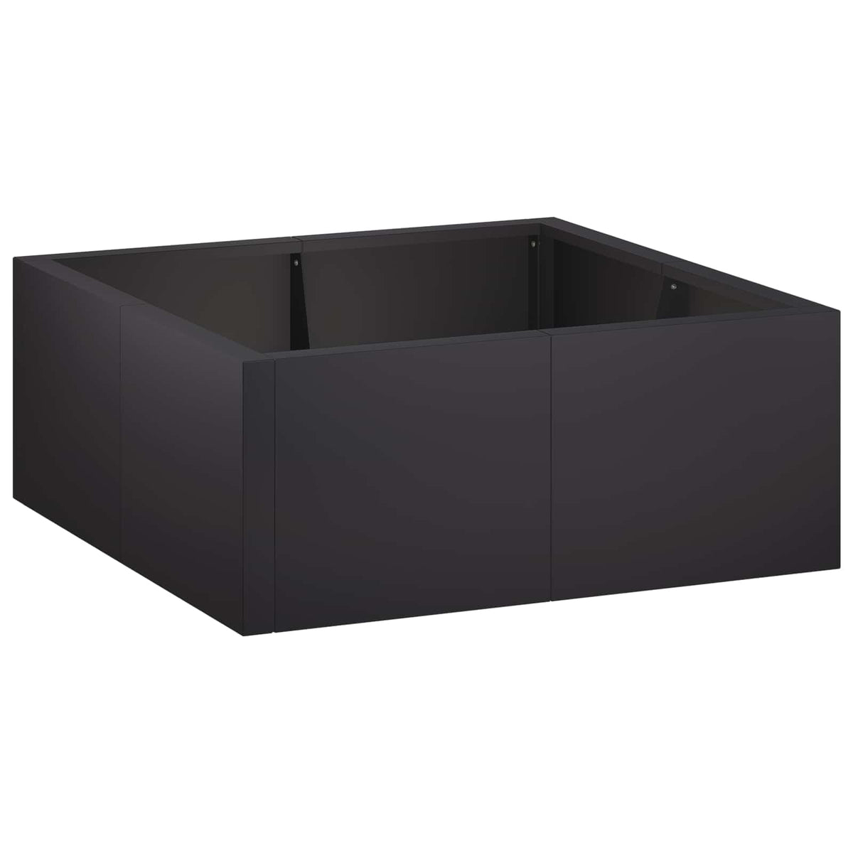 Retaining Wall 4 pcs 100 x 100 x 50 cm Steel Width 100 cm Height 50 cm Black