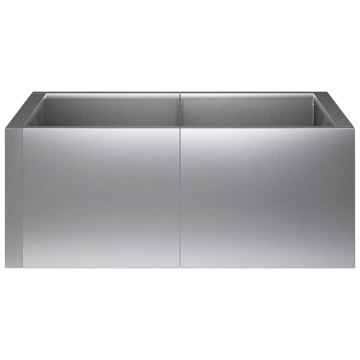 vidaXL Retaining Wall 4 pcs 100 x 100 x 50 cm Galvanised Steel Silver 5