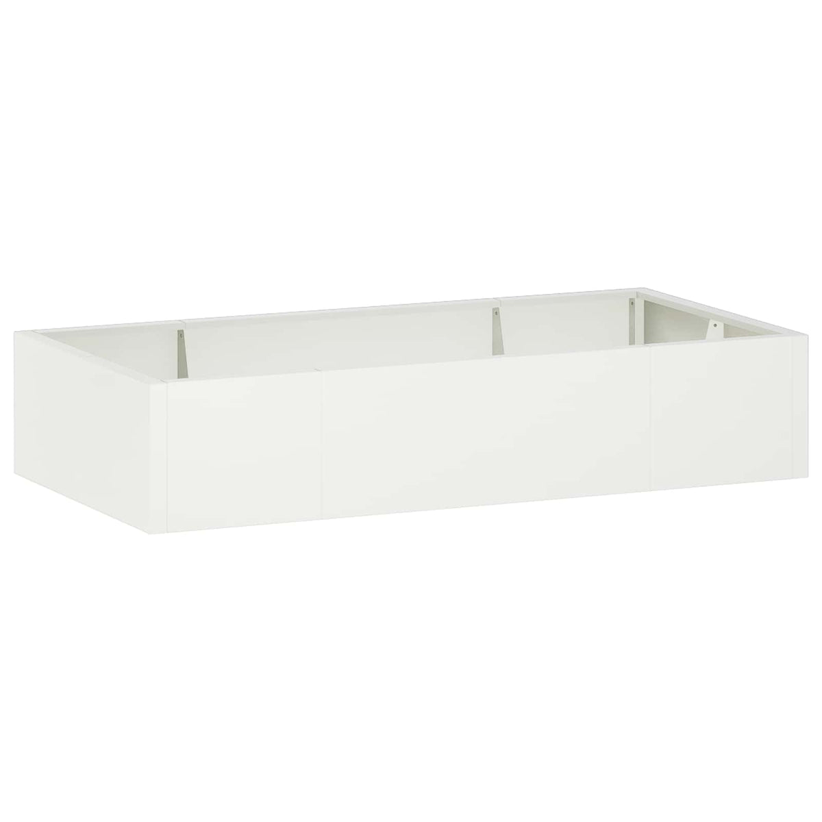 vidaXL Retaining Wall 6 pcs 200 x 100 x 30 cm Steel White 1