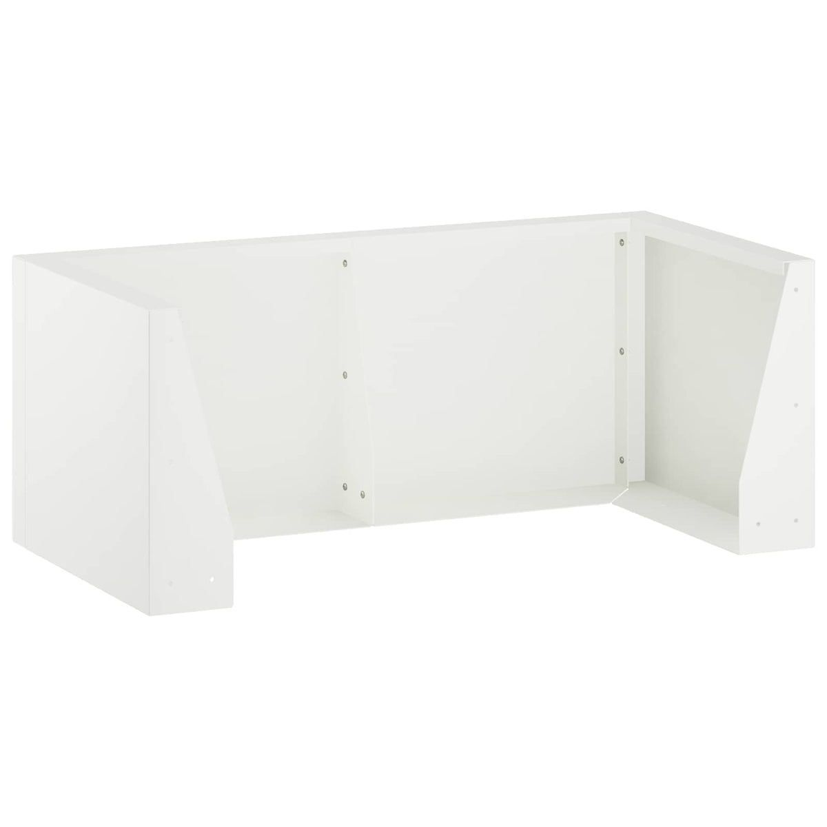 vidaXL Retaining Wall 6 pcs 200 x 100 x 30 cm Steel White 2