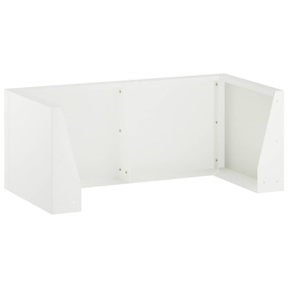 vidaXL Retaining Wall 6 pcs 200 x 100 x 30 cm Steel White 2