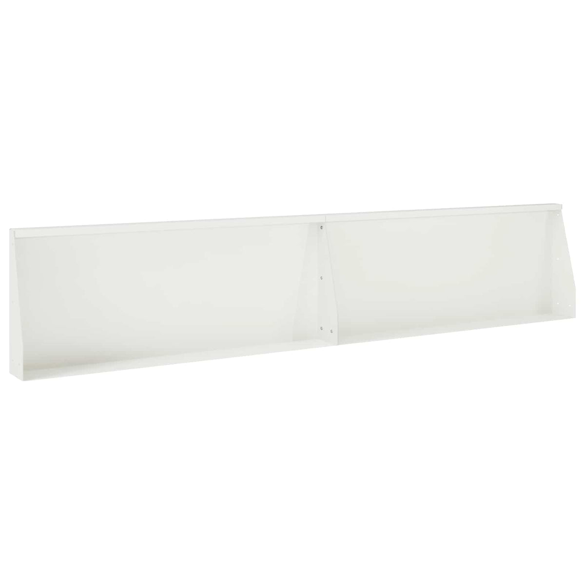 vidaXL Retaining Wall 6 pcs 200 x 100 x 30 cm Steel White 3