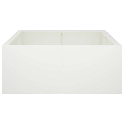 vidaXL Retaining Wall 6 pcs 200 x 100 x 30 cm Steel White 5
