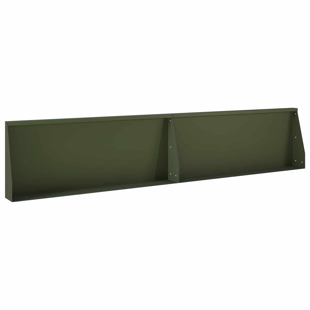 vidaXL Retaining Wall 6 pcs 200 x 100 x 30 cm Steel Olive Green 5