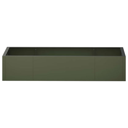 vidaXL Retaining Wall 6 pcs 200 x 100 x 30 cm Steel Olive Green 6