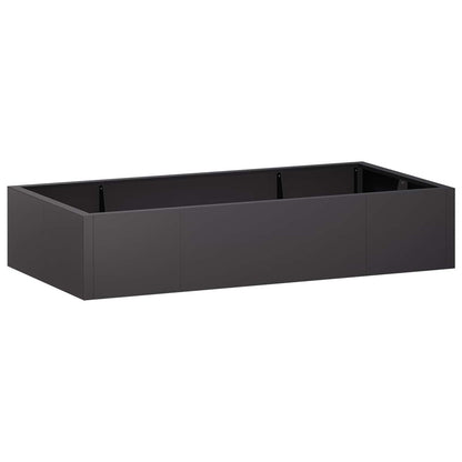 vidaXL Retaining Wall 6 pcs 200 x 100 x 40 cm Steel Black 2
