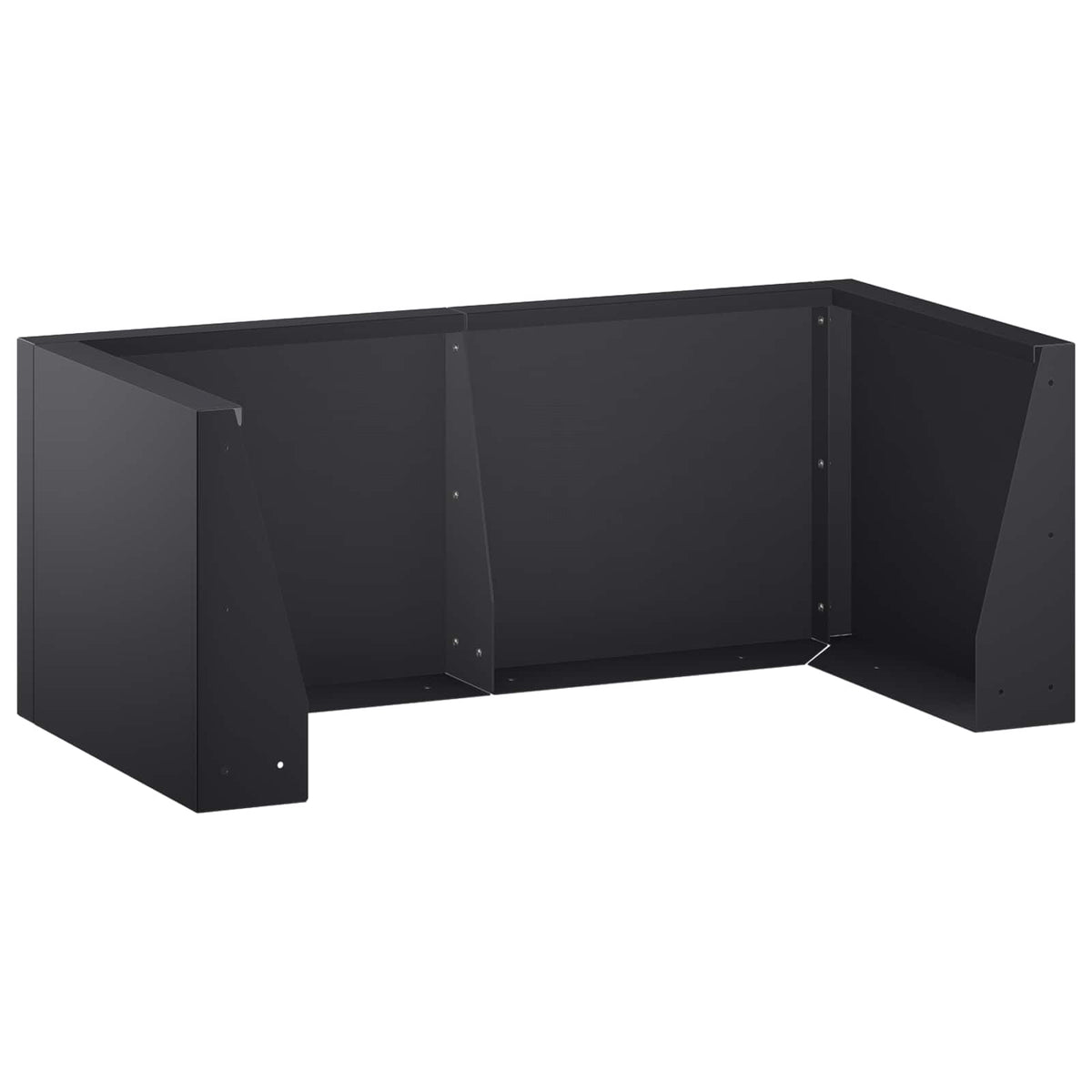 vidaXL Retaining Wall 6 pcs 200 x 100 x 40 cm Steel Black 4
