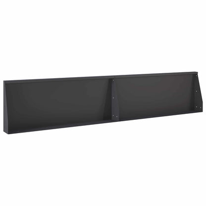 vidaXL Retaining Wall 6 pcs 200 x 100 x 40 cm Steel Black 5