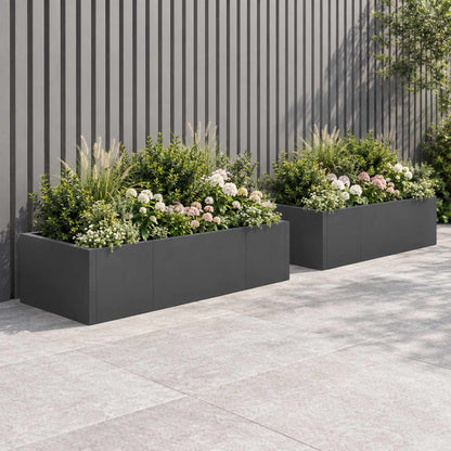 vidaXL Retaining Wall 6 pcs 200 x 100 x 50 cm Steel