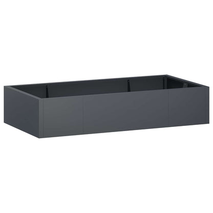 vidaXL Retaining Wall 6 pcs 200 x 100 x 40 cm Steel Anthracite 2