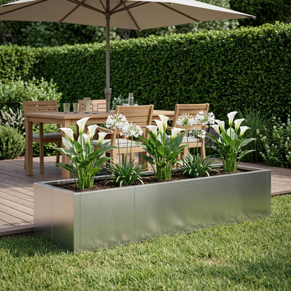 vidaXL Retaining Wall 6 pcs 200 x 100 x 40 cm Steel