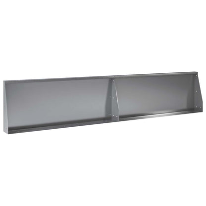 vidaXL Retaining Wall 6 pcs 200 x 100 x 40 cm Galvanised Steel Silver 5