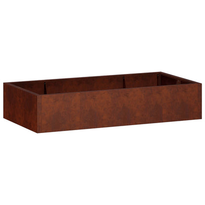 vidaXL Retaining Wall 6 pcs 200 x 100 x 40 cm Weathering Steel Rusty 2