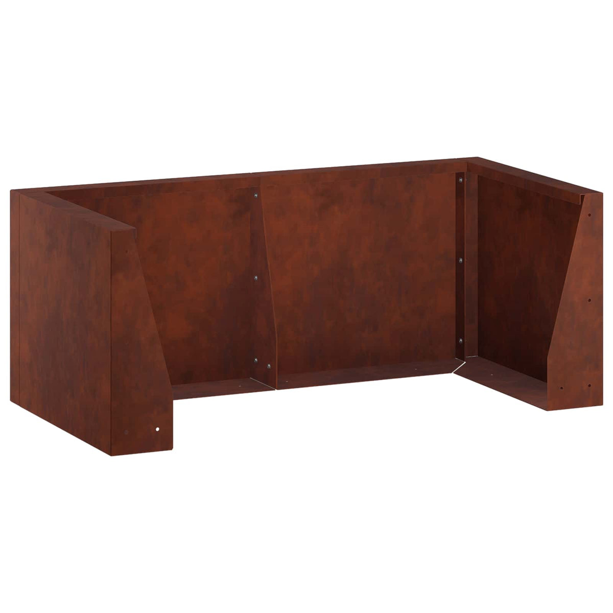 vidaXL Retaining Wall 6 pcs 200 x 100 x 40 cm Weathering Steel Rusty 4