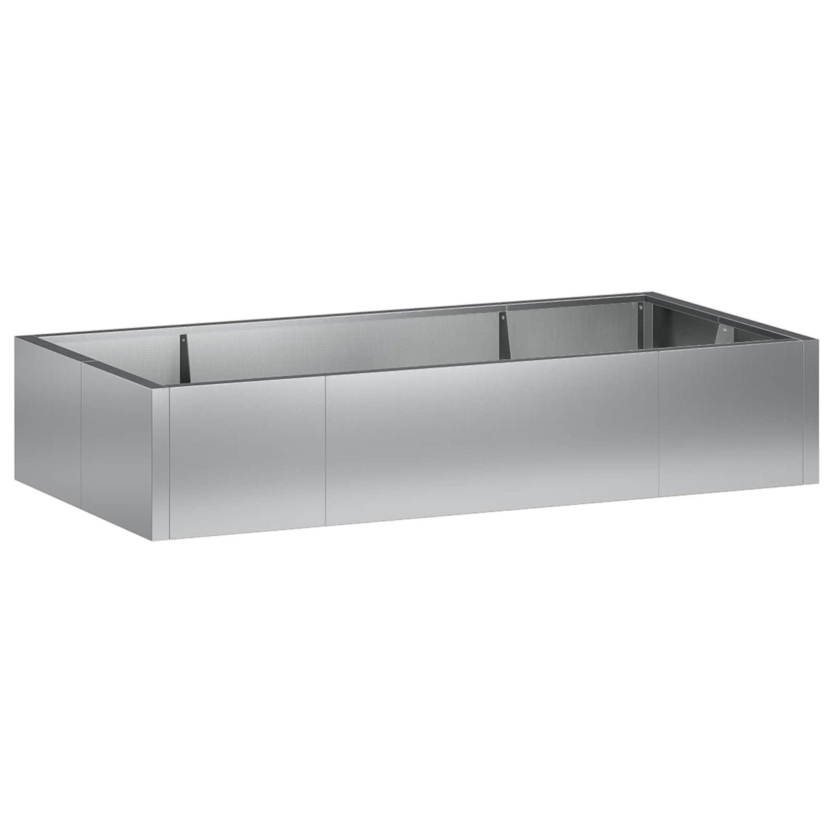 vidaXL Retaining Wall 6 pcs 200 x 100 x 50 cm Galvanised Steel Silver 2