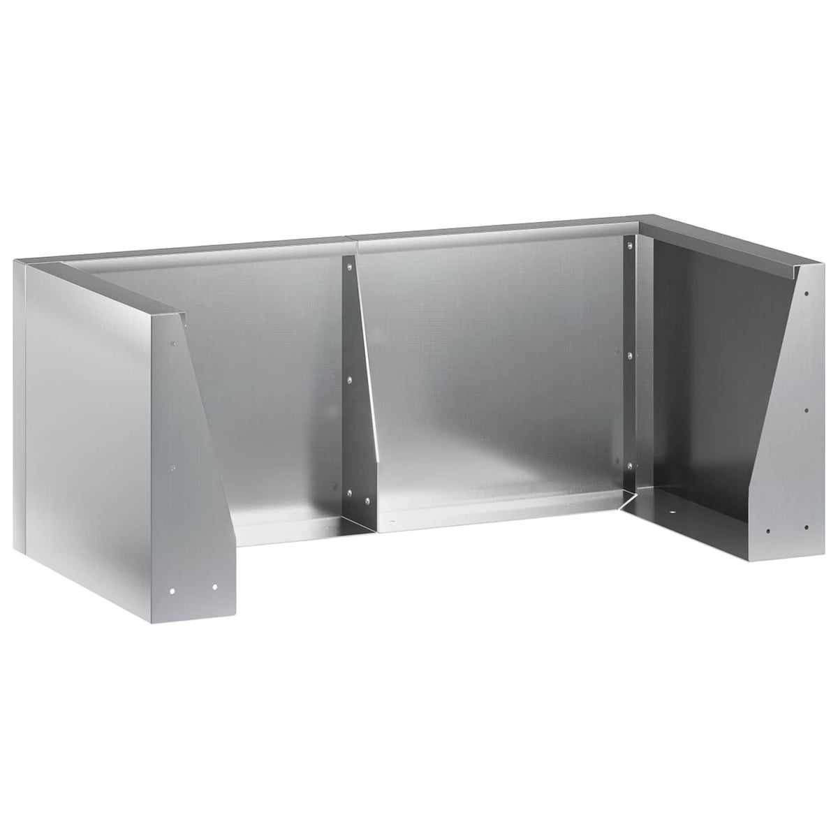 vidaXL Retaining Wall 6 pcs 200 x 100 x 50 cm Galvanised Steel Silver 4