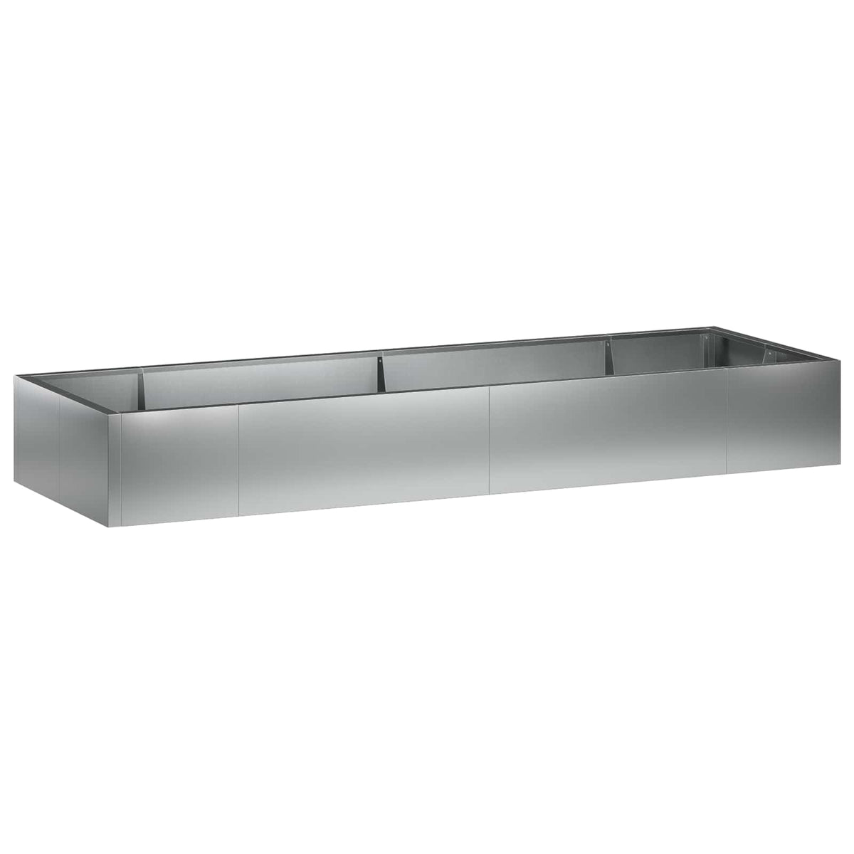 vidaXL Retaining Wall 8 pcs 300 x 100 x 30 cm Galvanised Steel Silver 2