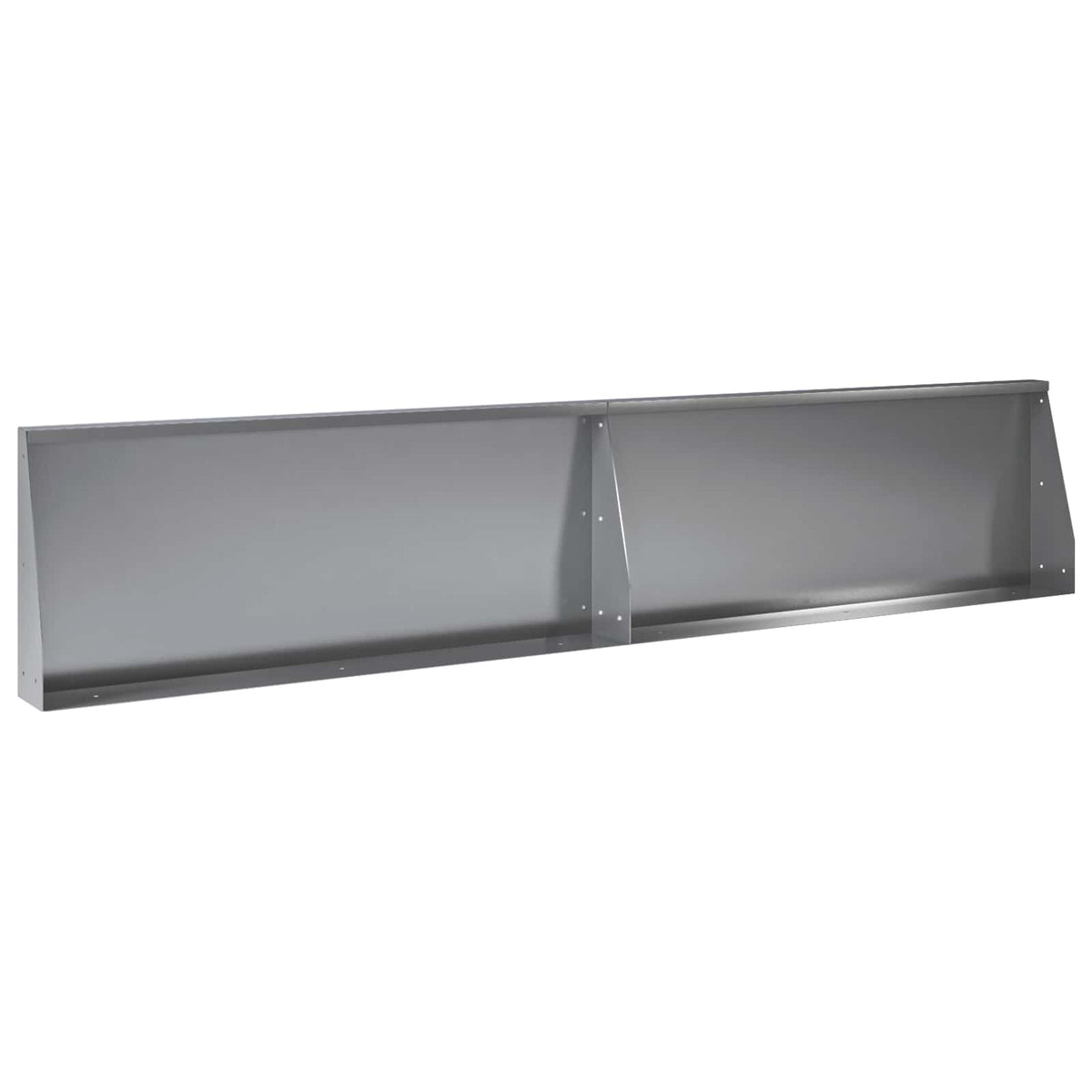 vidaXL Retaining Wall 8 pcs 300 x 100 x 30 cm Galvanised Steel Silver 5