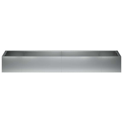 vidaXL Retaining Wall 8 pcs 300 x 100 x 30 cm Galvanised Steel Silver 6