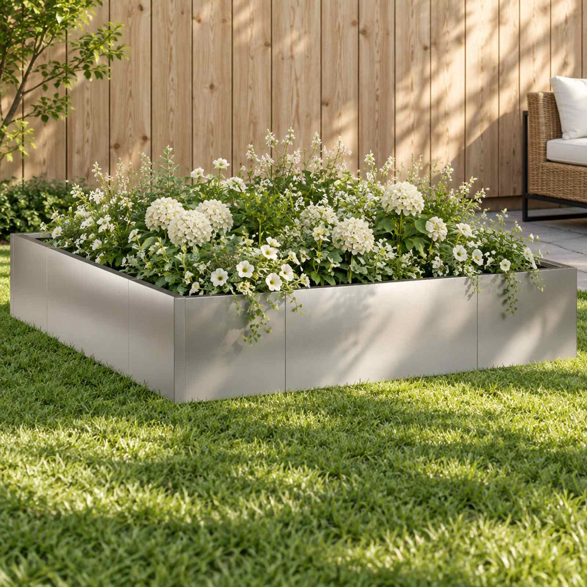 vidaXL Retaining Wall 8 pcs 300 x 100 x 30 cm Galvanised Steel Silver 1