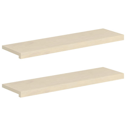 Stair Tread Solid Oak Wood Depth 30 cm 2 pcs White 90 cm