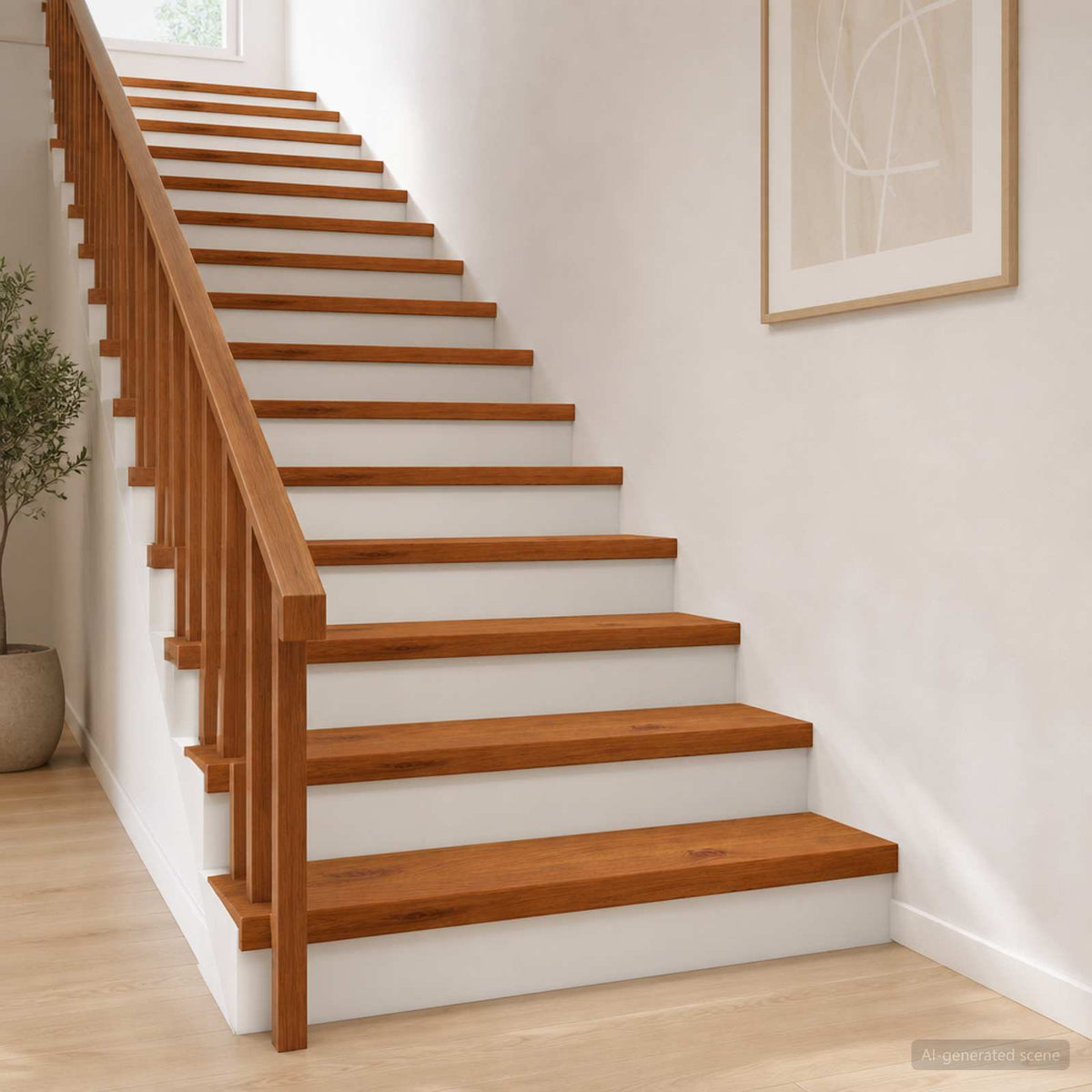 Stair Tread Solid Oak Wood Depth 30 cm 2 pcs Brown 70 cm