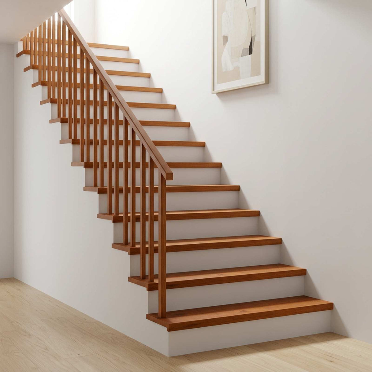 Stair Tread Solid Oak Wood Depth 30 cm 2 pcs Brown 100 cm