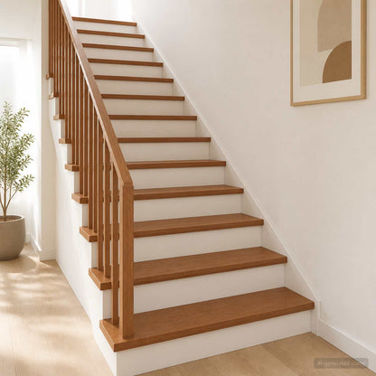Stair Tread Solid Oak Wood Depth 30 cm 2 pcs Dark Brown 100 cm
