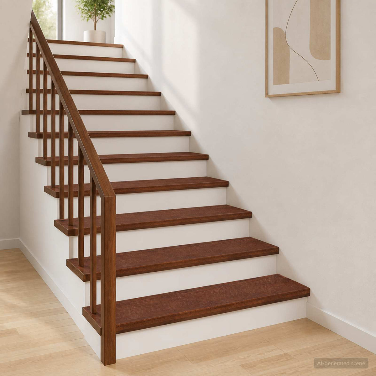 Stair Tread Solid Oak Wood Depth 30 cm 4 pcs Dark Brown 70 cm