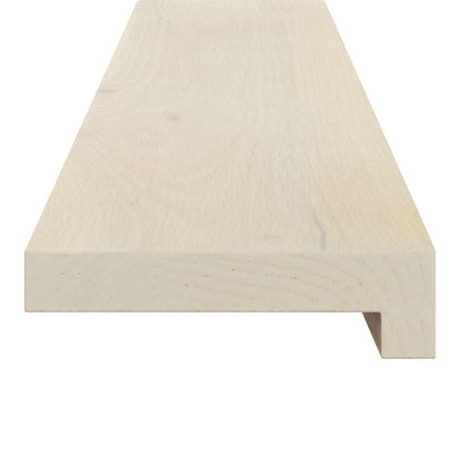 vidaXL Stair Tread 8 pcs 100 x 30 x 2 cm White Solid Oak Wood 4