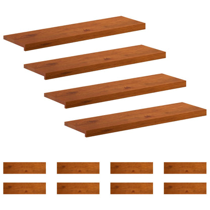 vidaXL Stair Tread 12 pcs 90 x 25 x 2 cm Brown Solid Oak Wood 2