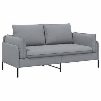 vidaXL 2-Seater Sofa Light Grey 188 x 81 x 89 cm Fabric 2