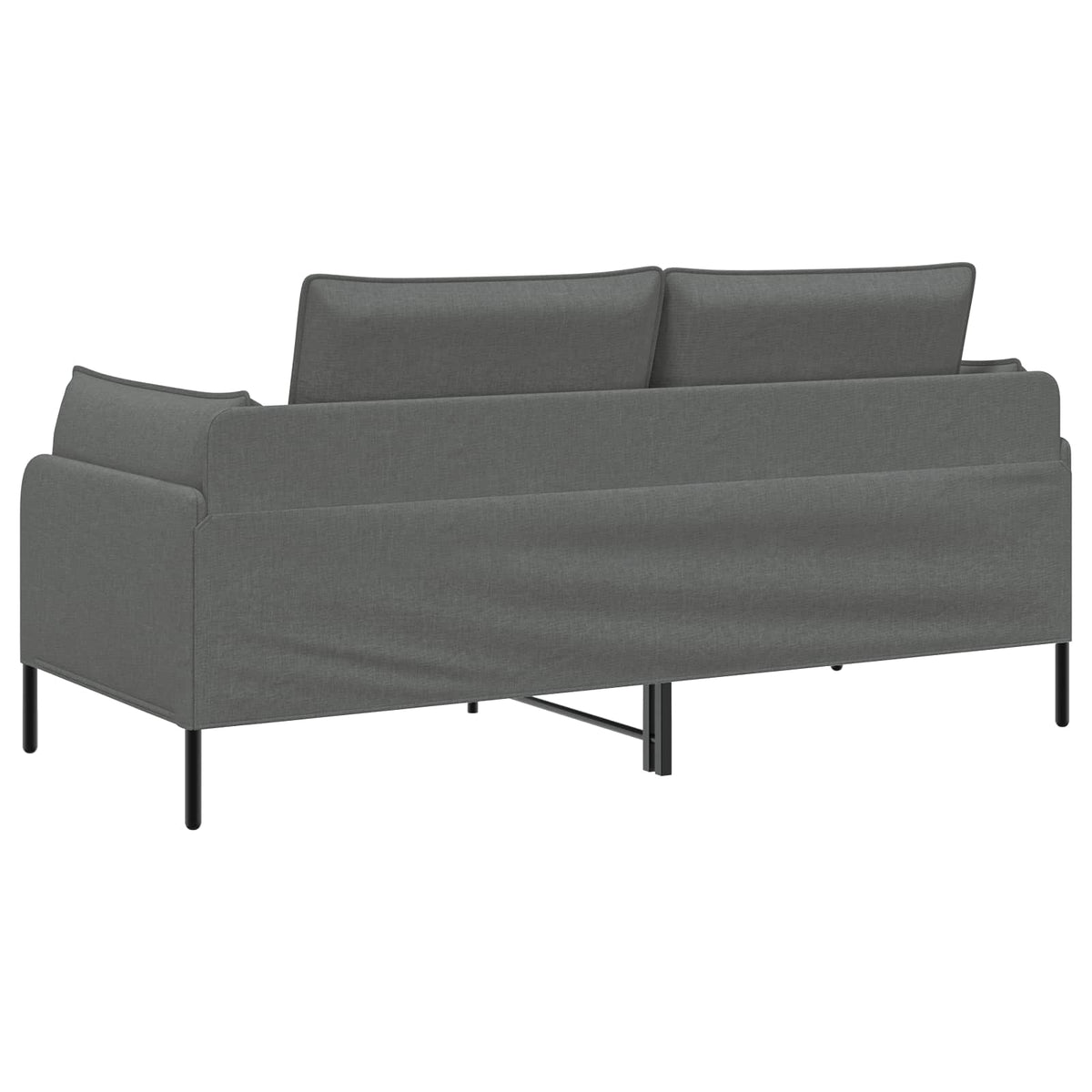 vidaXL 2-Seater Sofa Dark Grey 188 x 81 x 89 cm Fabric 5