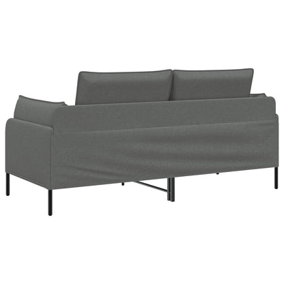 vidaXL 2-Seater Sofa Dark Grey 188 x 81 x 89 cm Fabric 5