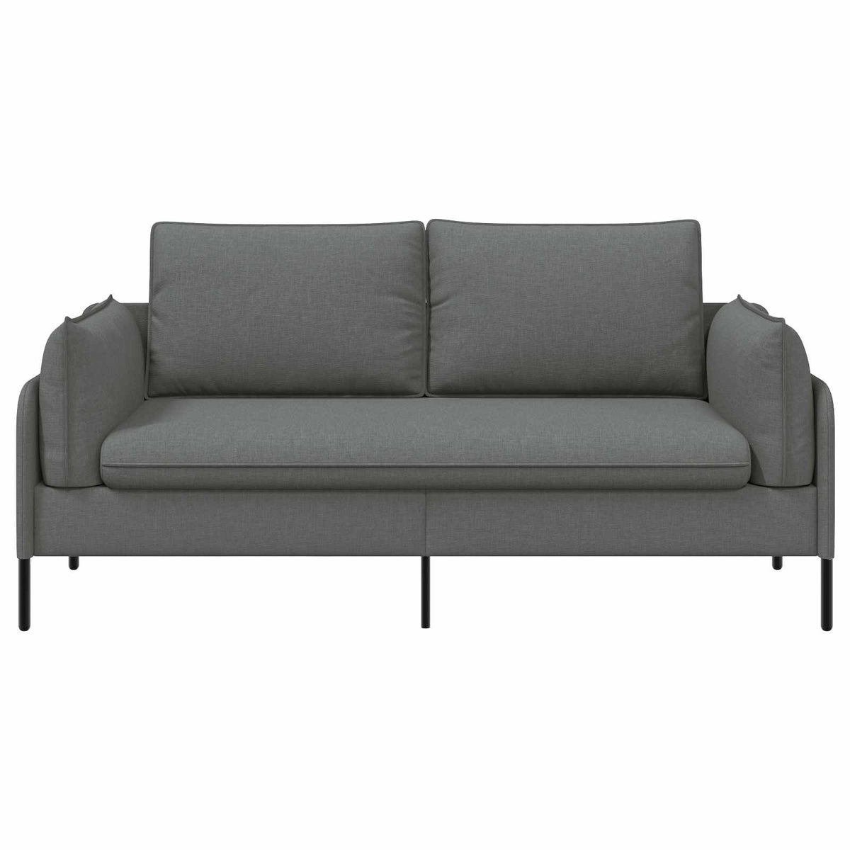 vidaXL 2-Seater Sofa Dark Grey 188 x 81 x 89 cm Fabric 3
