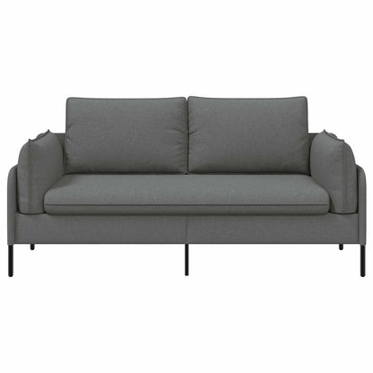 vidaXL 2-Seater Sofa Dark Grey 188 x 81 x 89 cm Fabric 3