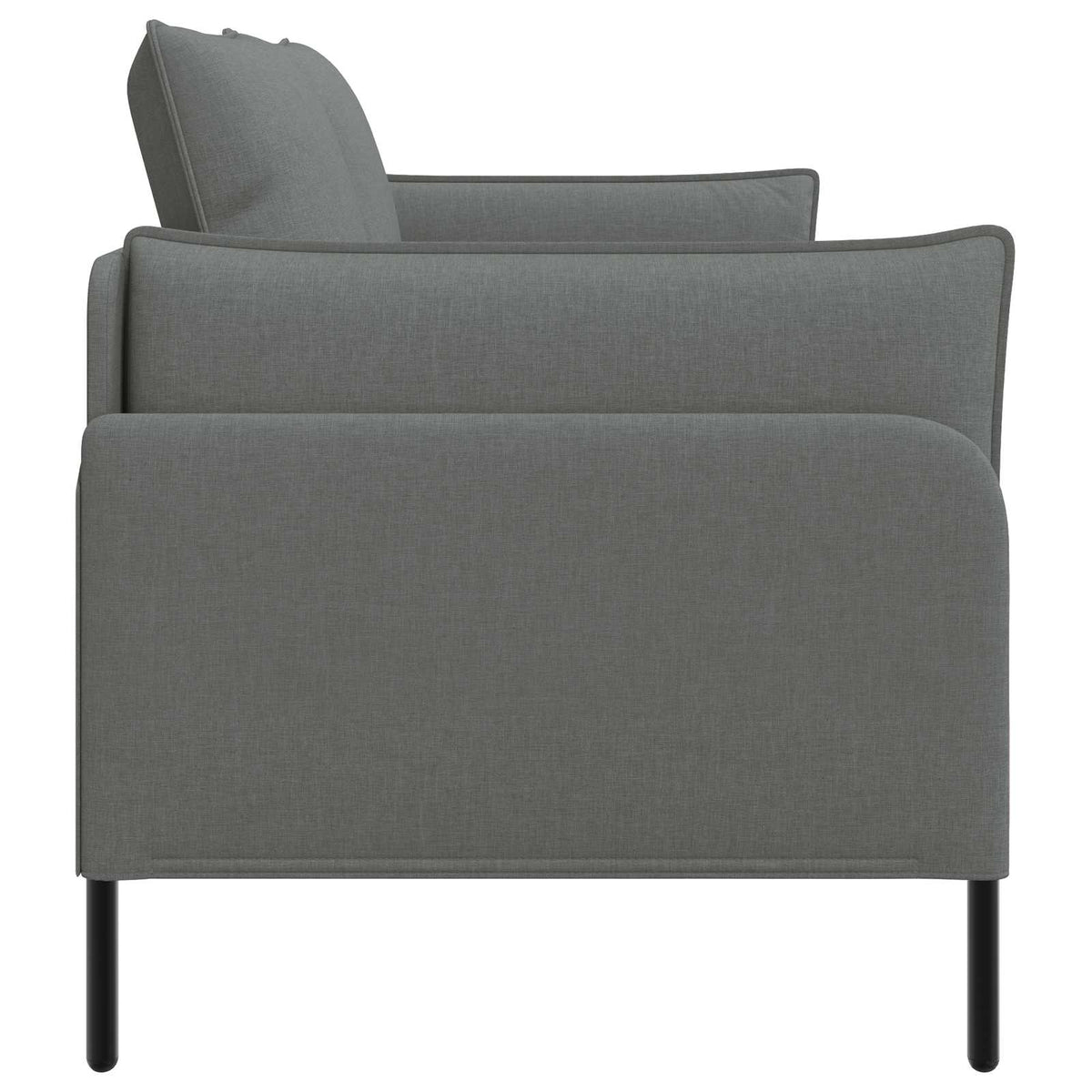 vidaXL 2-Seater Sofa Dark Grey 188 x 81 x 89 cm Fabric 4