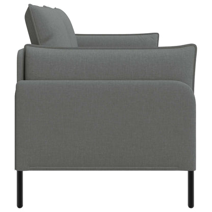 vidaXL 2-Seater Sofa Dark Grey 188 x 81 x 89 cm Fabric 4