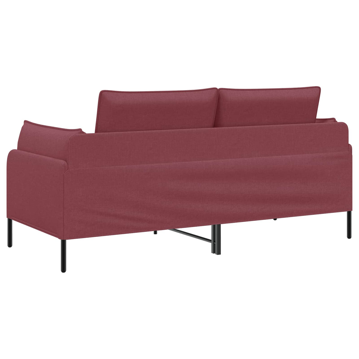 vidaXL 2-Seater Sofa Wine Red 188 x 81 x 89 cm Fabric 5